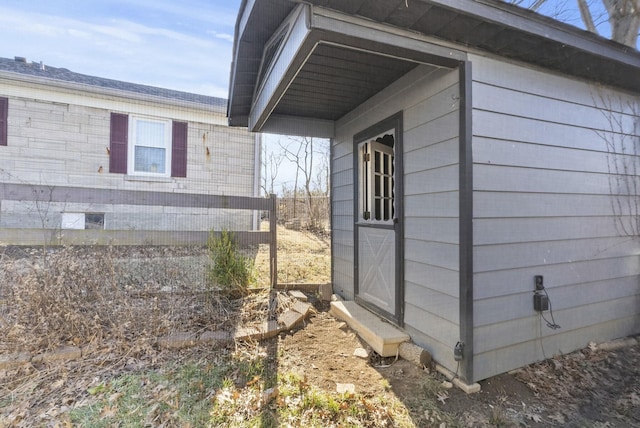 view of side of property