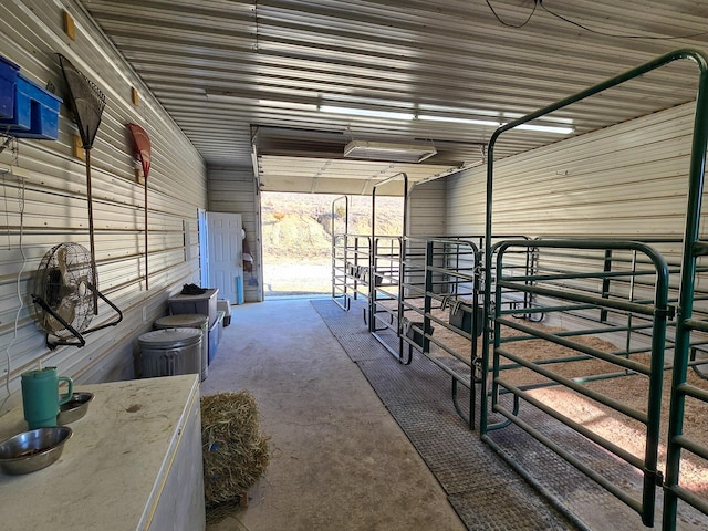 view of horse barn