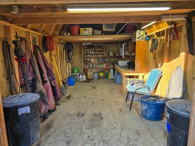 view of storage area