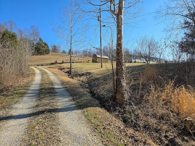 view of road