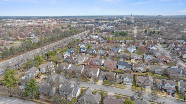 birds eye view of property featuring a residential view