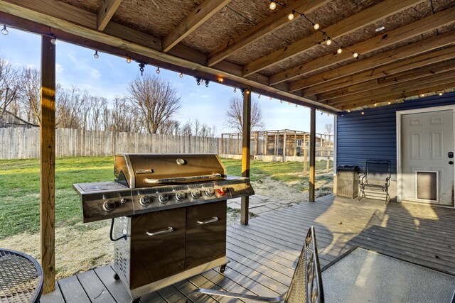 4200 Grays Run Pike, Cynthiana, KY 41031 - view of patio / terrace with a deck and a fenced backyard