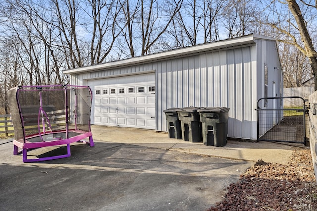 4200 Grays Run Pike, Cynthiana, KY 41031 - detached garage featuring a gate and fence