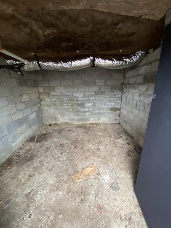 109 Homestead, London, KY 40741 - unfinished below grade area with concrete block wall