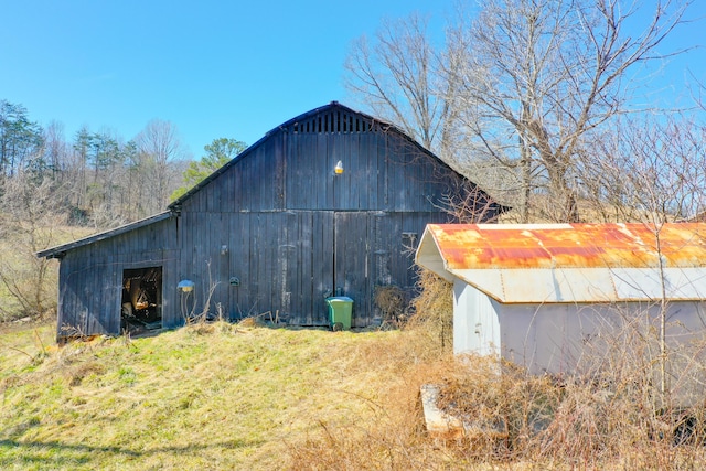 view of barn