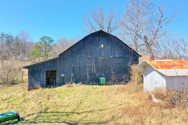 view of barn