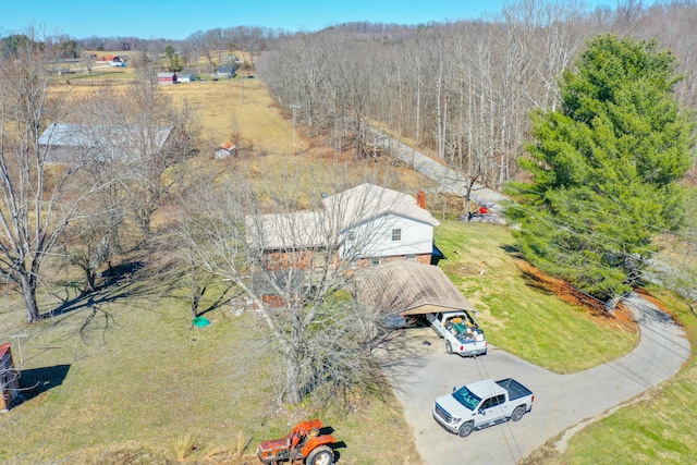 birds eye view of property