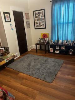 interior space featuring wood finished floors