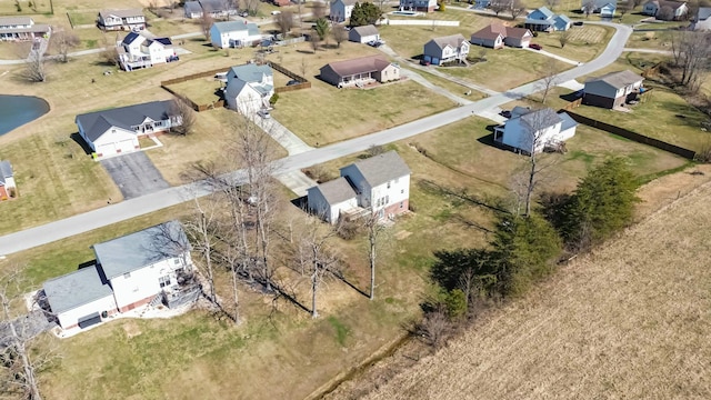 bird's eye view featuring a residential view