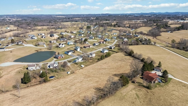 aerial view featuring a residential view