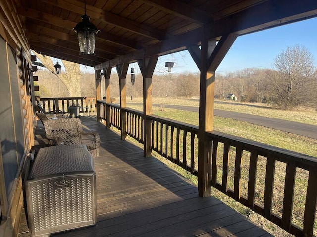 view of wooden terrace