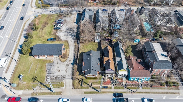 drone / aerial view featuring a residential view