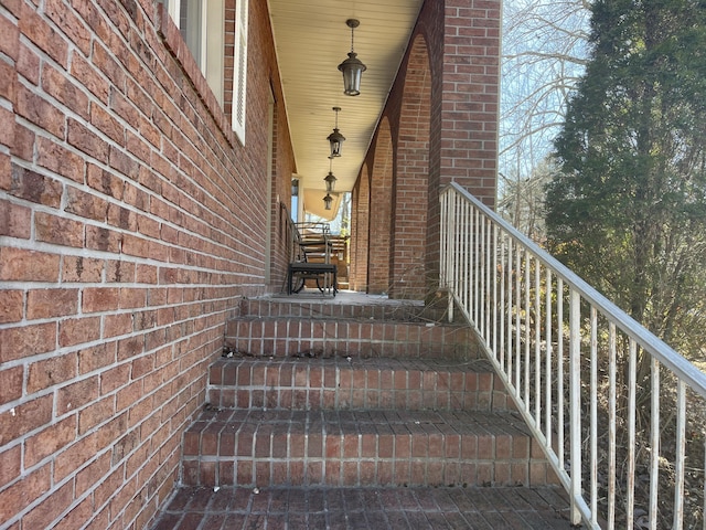 view of stairs