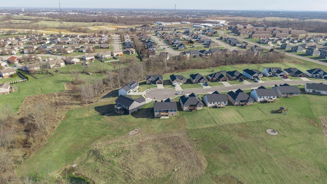 aerial view featuring a residential view