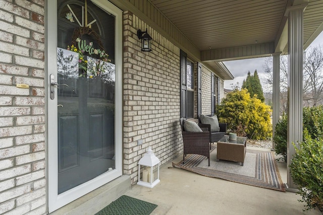 view of patio / terrace featuring covered porch