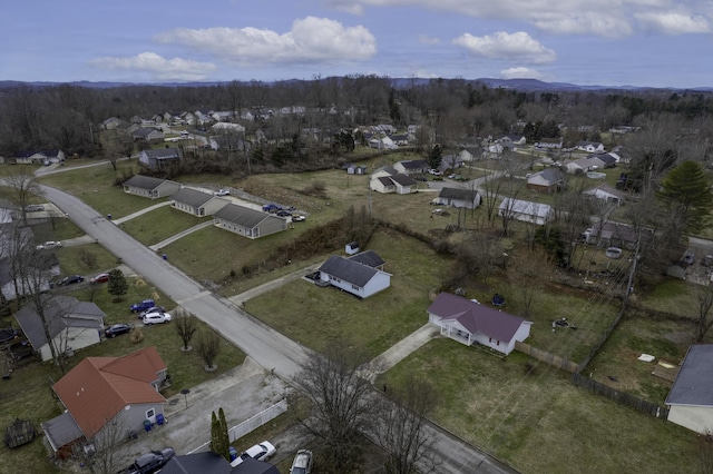 bird's eye view featuring a residential view