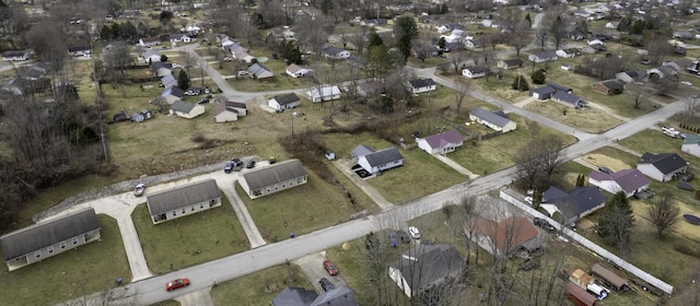 bird's eye view featuring a residential view