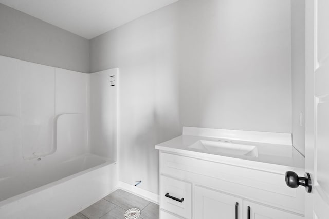 1000 Indian Trl, Lawrenceburg, KY 40342 - full bathroom with vanity, tile patterned floors, bathtub / shower combination, and baseboards