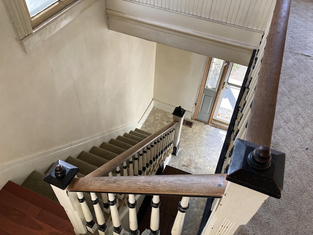 view of staircase