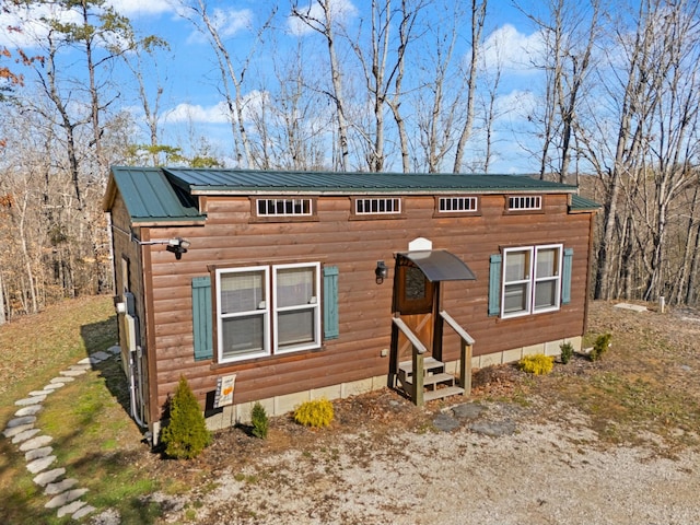 1758 Virden Ridge Rd, Clay City, KY 40312 - view of front facade featuring entry steps and metal roof