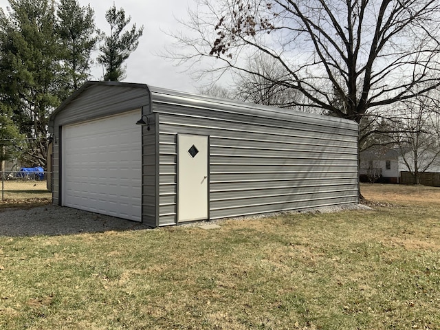 view of outbuilding featuring an outbuilding