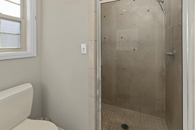 767 Flint Ridge Rd, Versailles, KY 40383 - bathroom featuring a shower stall and toilet