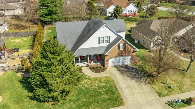 birds eye view of property