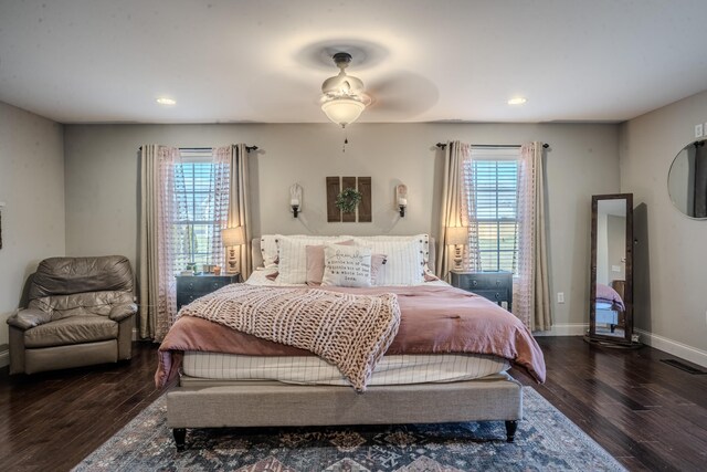 1204 Meadow Brook Dr, Lawrenceburg, KY 40342 - bedroom with recessed lighting, visible vents, baseboards, and wood finished floors