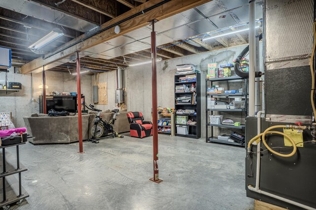 1204 Meadow Brook Dr, Lawrenceburg, KY 40342 - unfinished basement featuring electric panel
