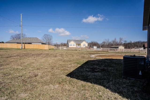 1204 Meadow Brook Dr, Lawrenceburg, KY 40342 - view of yard with cooling unit and fence