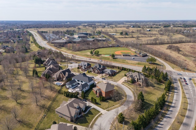 birds eye view of property featuring a residential view