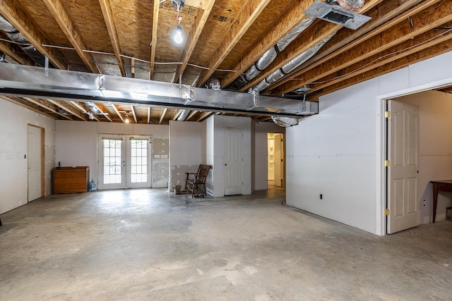 view of basement