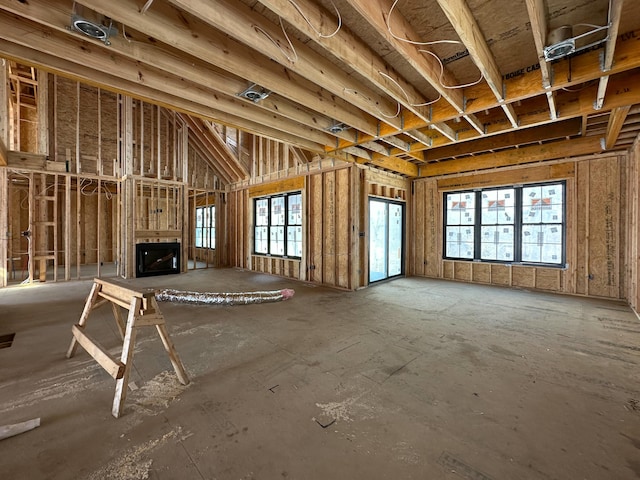 miscellaneous room featuring a fireplace