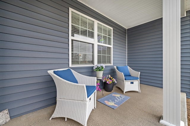 view of patio / terrace featuring covered porch