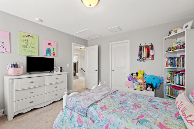 161 Tuscany Way, Richmond, KY 40475 - bedroom with attic access and light carpet
