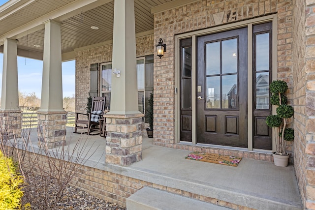 161 Tuscany Way, Richmond, KY 40475 - property entrance with covered porch and brick siding