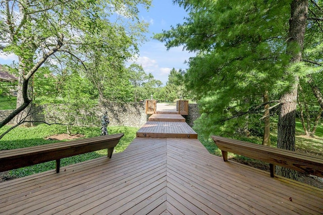 view of wooden terrace