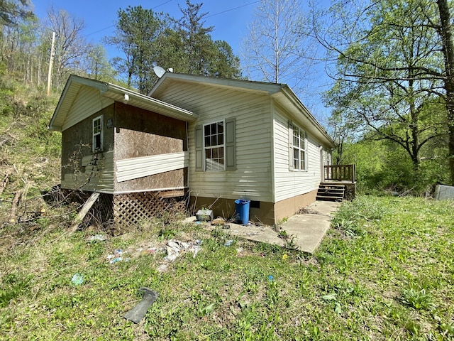 view of home's exterior