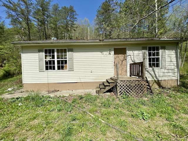 view of back of property