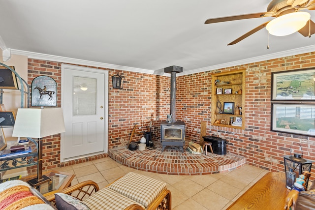 view of patio / terrace featuring a ceiling fan