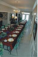 dining area featuring ornamental molding