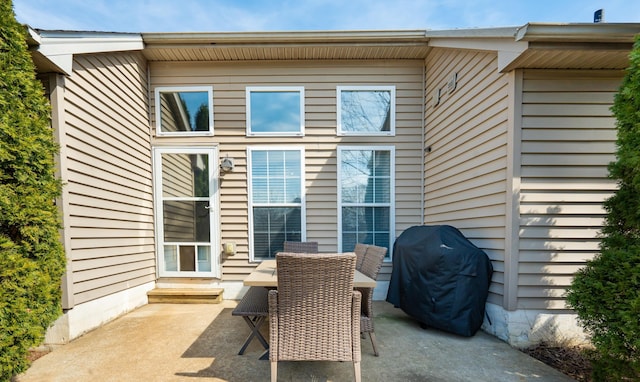 view of patio / terrace featuring area for grilling