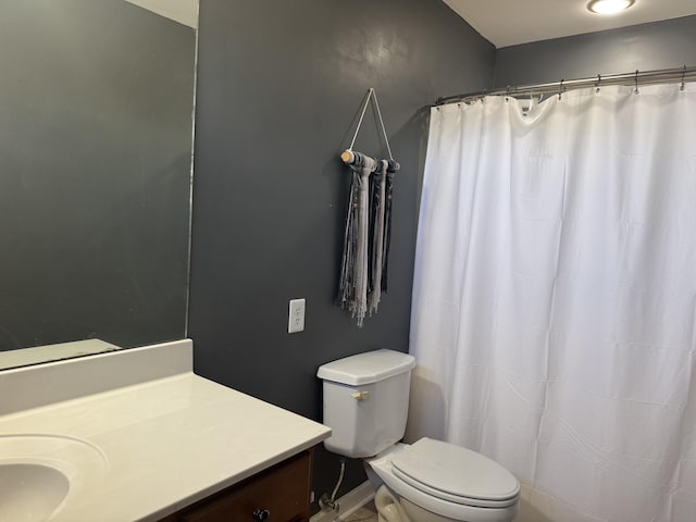 804 Orange Blossom Dr, Nicholasville, KY 40356 - bathroom featuring a shower with shower curtain, toilet, and vanity