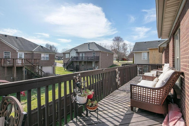 167 Prewitt Dr, Richmond, KY 40475 - deck featuring a residential view and a yard