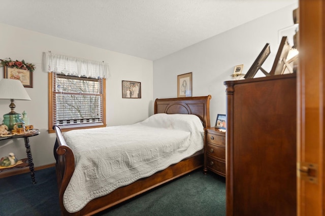 bedroom featuring carpet