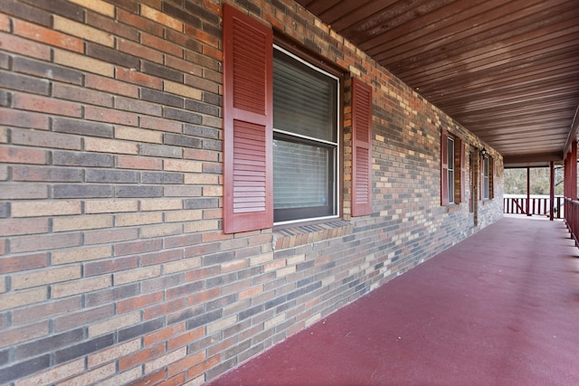 view of patio with a porch