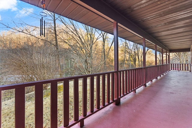 view of balcony