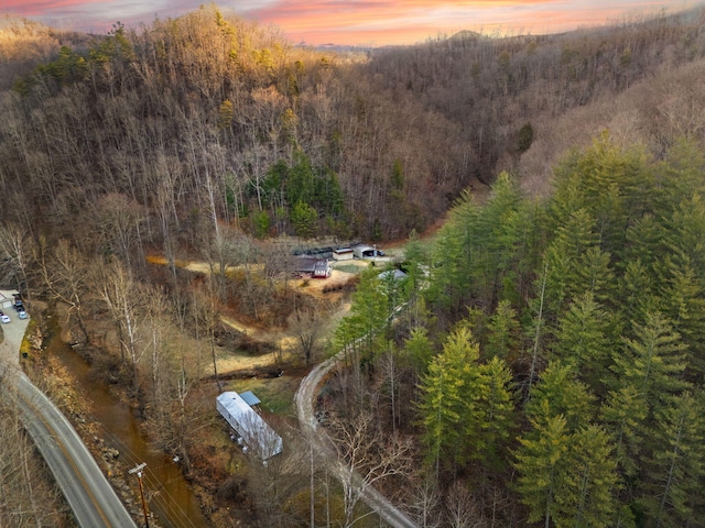 aerial view with a view of trees