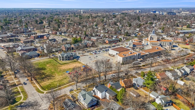 bird's eye view with a residential view