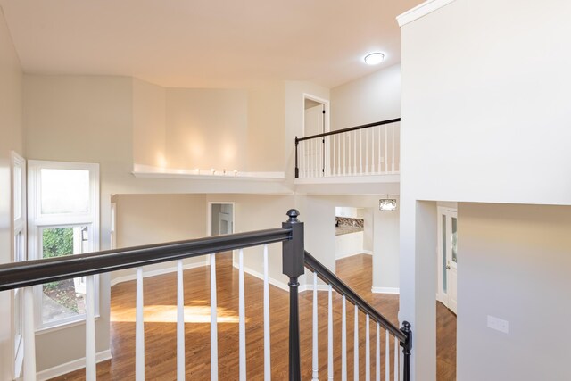 unfurnished dining area with dark wood finished floors, baseboards, visible vents, and a wealth of natural light